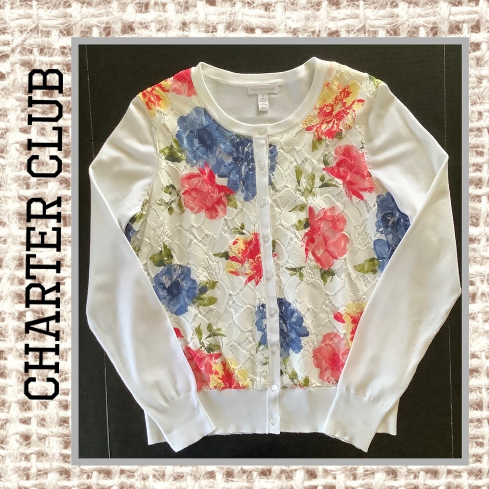 Charter Club Button-Down Cardigan Sweater